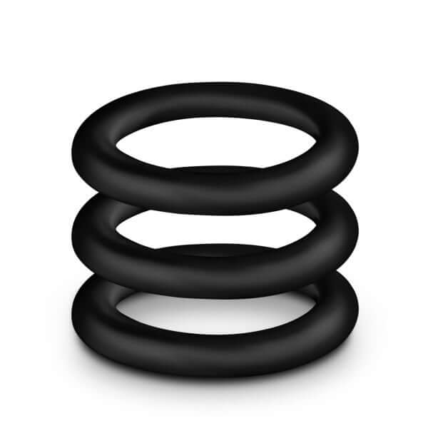 Blush Novelties Performance VS2 Pure Premium Silicone Cock Rings Small Black at $6.99