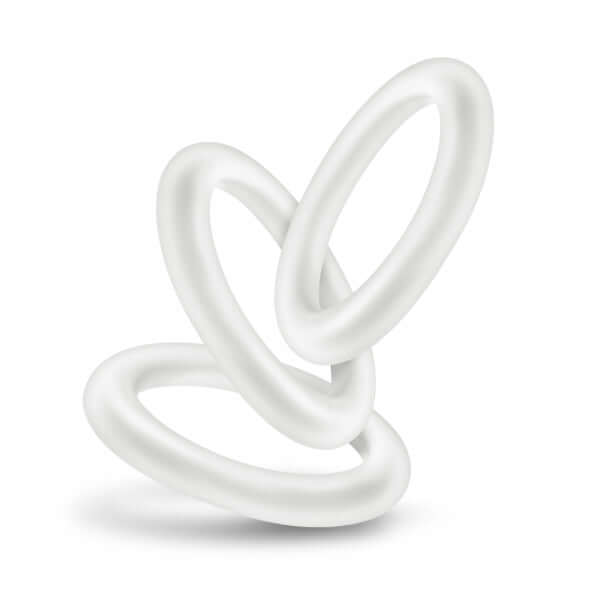 Blush Novelties Performance VS2 Pure Premium Silicone Cock Rings Small White at $6.99