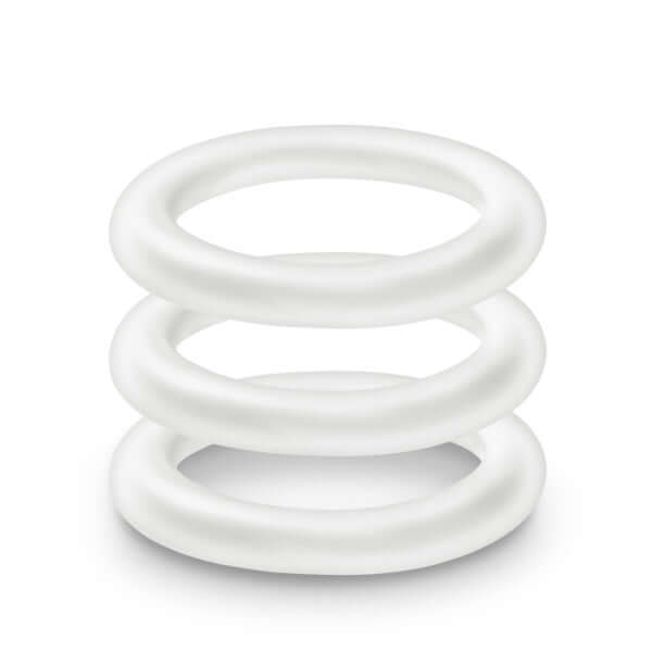 Blush Novelties Performance VS2 Pure Premium Silicone Cock Rings Small White at $6.99