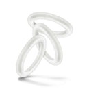 Blush Novelties Performance VS2 Pure Premium Silicone Cock Rings Small White at $6.99