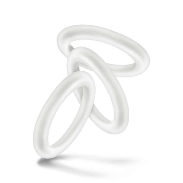 Blush Novelties Performance VS2 Pure Premium Silicone Cock Rings Small White at $6.99