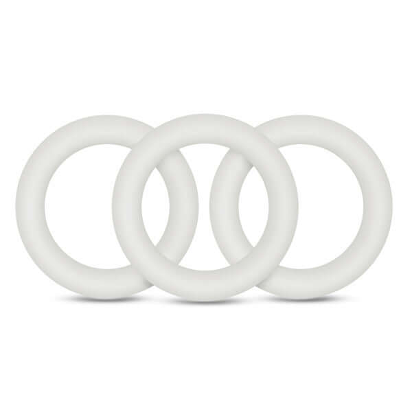 Blush Novelties Performance VS2 Pure Premium Silicone Cock Rings Small White at $6.99