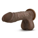 Blush Novelties Au Naturel Mister Perfect Chocolate Brown Dildo with realistic design and Sensa Feel Dual Density Technology