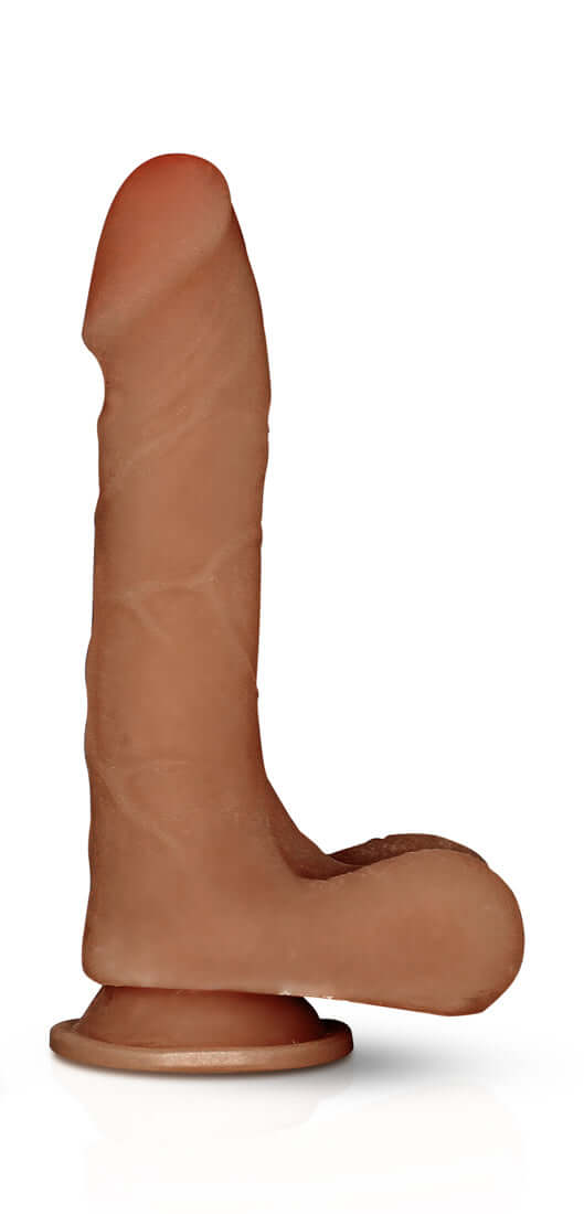 Hyper-realistic X5 Grinder Latin dildo by Blush Novelties, featuring a life-like design with authentic details for enhanced pleasure.