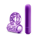 Blush Novelties Play With Me The Player Vibrating Cock Ring Purple at $8.99