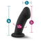 Blush Novelties Temptasia Elvira Black Dildo at $21.99