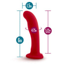 Blush Novelties Temptasia Jezebel Crimson Red Dildo at $19.99