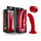 Blush Novelties Temptasia Jezebel Crimson Red Dildo at $19.99