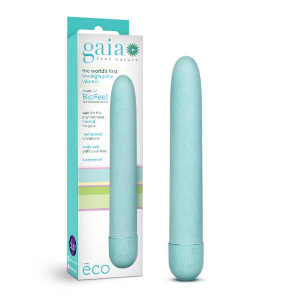 Blush Novelties Gaia Eco Aqua Blue Vibrator at $10.99