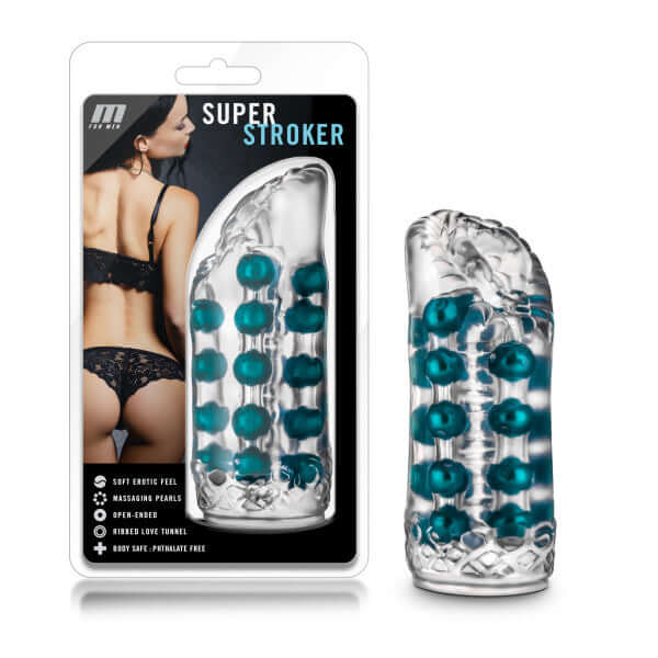 Blush Novelties M for Men Super Stroker Clear at $14.99