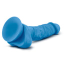 Blush Novelties Neo 7.5 inches Dual Density Cock With Balls Neon Blue Dildo at $16.99