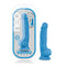 Blush Novelties Neo 7.5 inches Dual Density Cock With Balls Neon Blue Dildo at $16.99