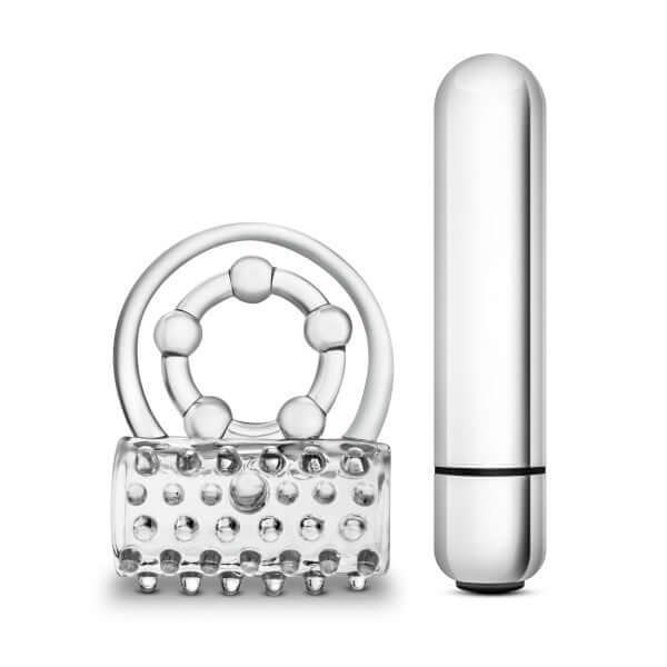 Stay Hard Vibrating Super Clitifier Clear Ring and Vibrator for Enhanced Pleasure and Performance