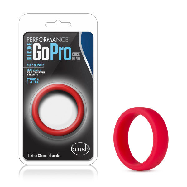 PERFORMANCE SILICONE GO PRO COCK RING RED-0