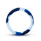 Performance Silicone Camo Cock Ring Blue Camouflage from Blush Novelties - Body Safe, Soft, and Stretchy for Comfort and Secure Fit