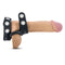 Blush Novelties PERFORMANCE VS8 SILICONE DOUBLE COCK & BALL STRAP BLACK at $7.99