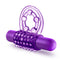 Blush Novelties Play With Me The Player Vibrating Double Strap Cock Ring Purple at $12.99