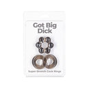 BMS Enterprises Power Bullet Got Big Dick 2 Pack Rings at $7.99