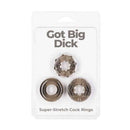 BMS Enterprises Power Bullet Got Big Dick 3 Pack Rings at $6.99