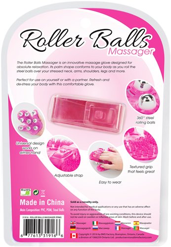 BMS Enterprises ROLLER BALLS MASSAGER PINK at $9.99