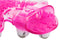 Roller Balls Massager Glove in Pink with metallic 360-degree rotating balls and textured surface for muscle relief and relaxation.