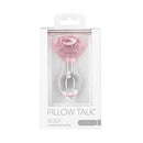 Pillow Talk Rosy Flower Glass Anal Plug Pink
