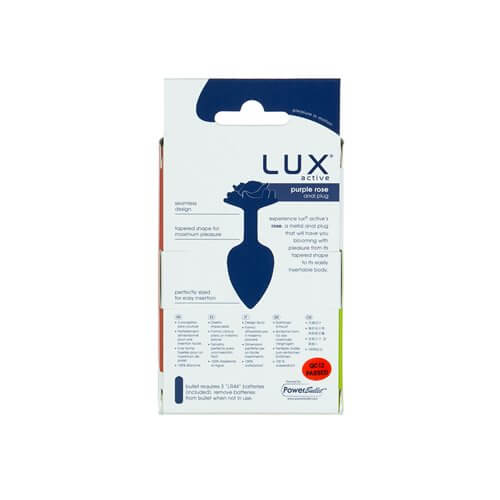 BMS Enterprises Lux Active Purple Rose 3.5 inches Metal Butt Plug Small at $12.99