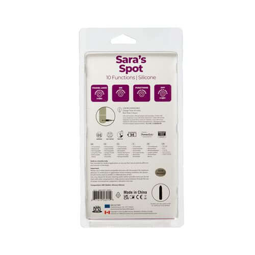 BMS Enterprises Powerbullet Sara's Spot 4 inches 10 Function Bullet Vibrator Purple at $23.99