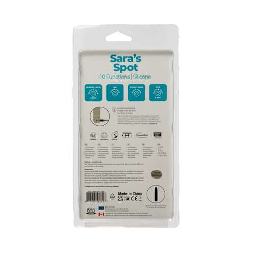 BMS Enterprises Powerbullet Sara's Spot 4 inches 10 Function Bullet Vibrator Teal at $23.99