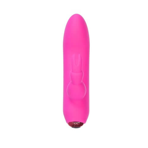 Power Bullet Alice’s Bunny 10-Function Vibrating Bullet with Removable Rabbit Sleeve - Pink, 4 Inches