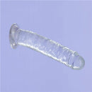 BMS Enterprises Addiction Crystal 7 inches Vertical Dong Clear Thermoplastic Elastomers wih Power Bullet at $14.99