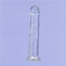 BMS Enterprises Addiction Crystal 9 inches Vertical Dong Clear Thermoplastic Elastomers wih Power Bullet at $19.99