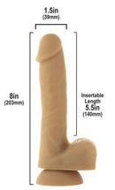 BMS Enterprises Addiction 100% Andrew 8 inches Caramel Bendable Dong at $47.99