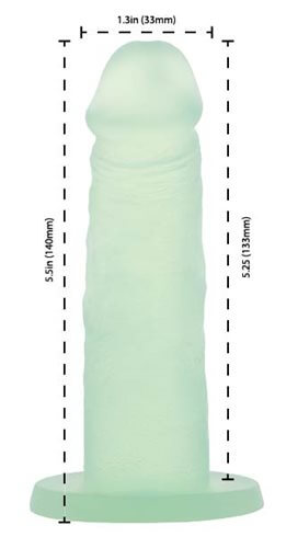 BMS Enterprises Addiction Cocktails 5.5 inches Silicone Dong Mint Mojito at $21.99