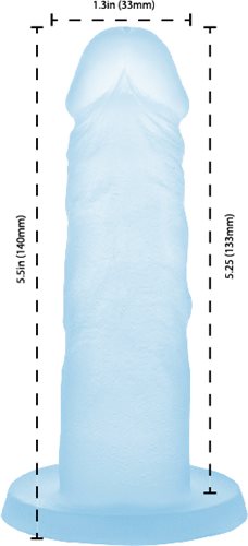 BMS Enterprises Addiction Cocktails 5.5 inches Silicone Dong Blue Lagoon at $21.99