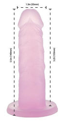 BMS Enterprises Addiction Cocktails 5.5 inches Silicone Dong Purple at $21.99