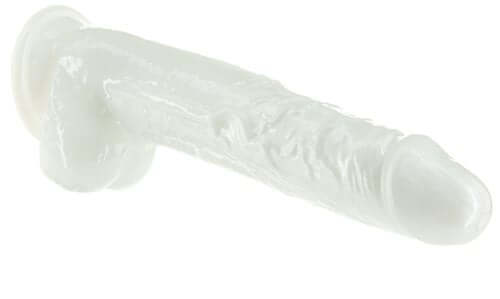 BMS Enterprises Addiction Pearl 7.5 inches Dong White Thermoplastic Elastomers TPE with Bullet at $17.99