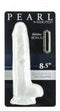 BMS Enterprises Addiction Pearl 8.5 inches Dong White Thermoplastic Elastomers TPE with Bullet at $17.99