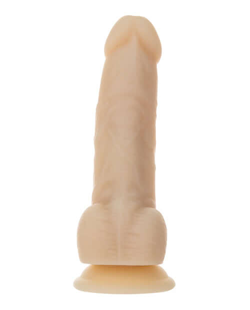 Naked Addiction 7-inch rotating and vibrating dong with realistic textures and veins, ultra-soft IncrediFeel silicone.