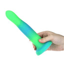 BMS Enterprises Rave Addiction 8 inches Glow In The Dark Dildo Blue Green at $46.99