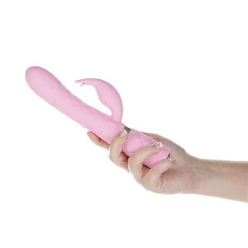 BMS Enterprises Pillow Talk Lively Dual Motor Massager Pink Vibrator at $79.99