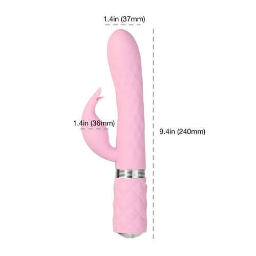 BMS Enterprises Pillow Talk Lively Dual Motor Massager Pink Vibrator at $79.99