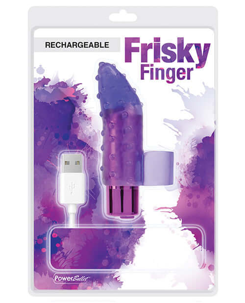 BMS Enterprises Rechargeable Frisky Finger Massager Purple at $19.99