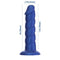 BMS Enterprises Fantasy Addiction 8 inches Dong Unicorn Blue with Bullet Vibrator at $34.99