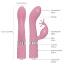 BMS Enterprises Pillow Talk Kinky Clitoral with Swarovski Crystal Pink at $59.99