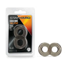 Premium Stay Hard Cock Ring and Ball Strap by Blush Novelties in Black Packaging and Product Displayed