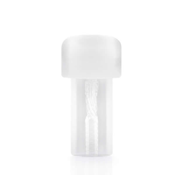 Clear Performance Stroker Pump Sleeve with ribbed texture from Blush Novelties for enhanced sensations and pleasure.