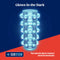 Rize Swich glow-in-the-dark self-lubricating stroker illuminated in blue.