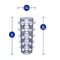 Rize Swich Glow In The Dark Self Lubricating Stroker dimensions 5 inches tall and 2.5 inches wide.
