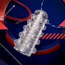 Rize Swich Glow In The Dark Self Lubricating Stroker Clear with soft ticklers and ribbed inside from Blush Novelties.